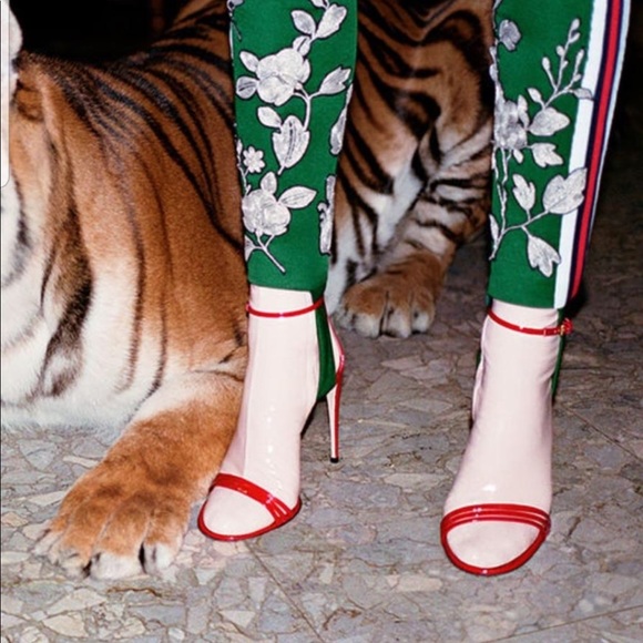 New Gucci ILSE Red Sandal red - Picture 7 of 8